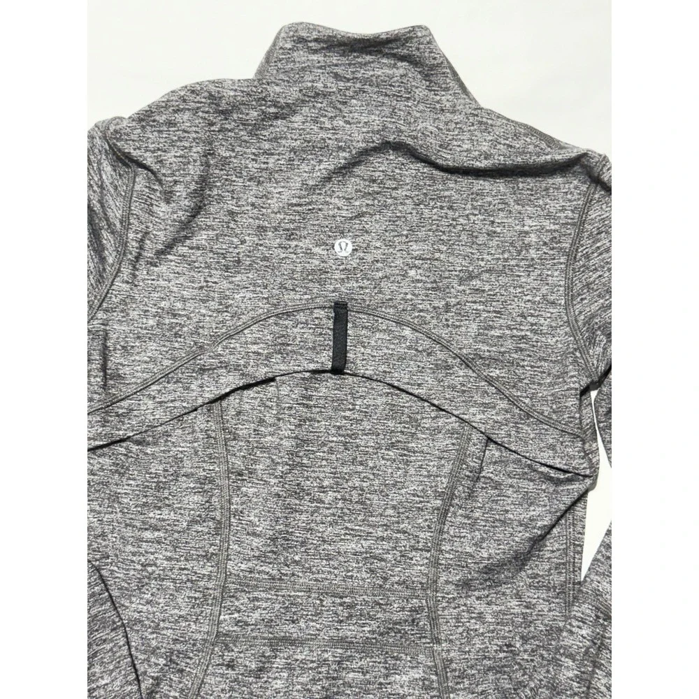 lululemon athletica Define Jacket – Gray Heather Full Zip Pockets Stretch, 8